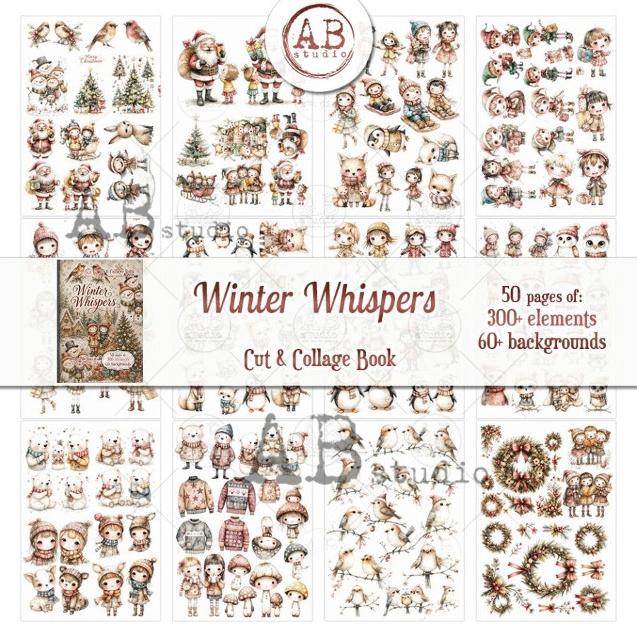 Winter Whispers Part 1 Cut & Collage Book