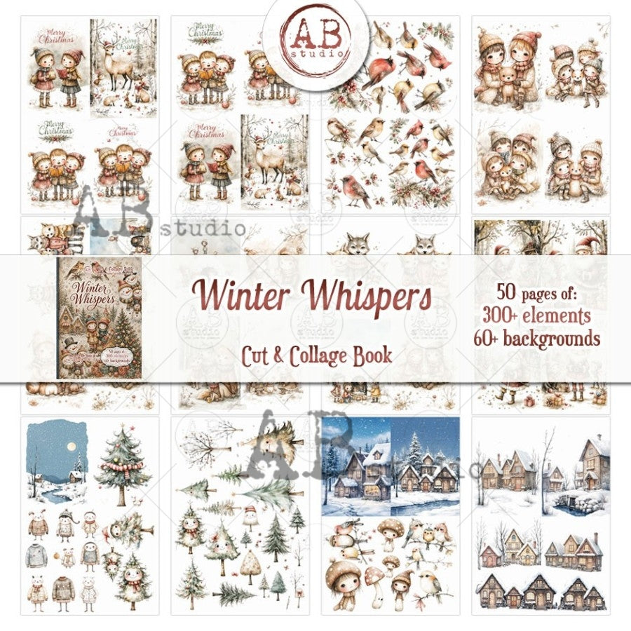 Winter Whispers Part 1 Cut & Collage Book