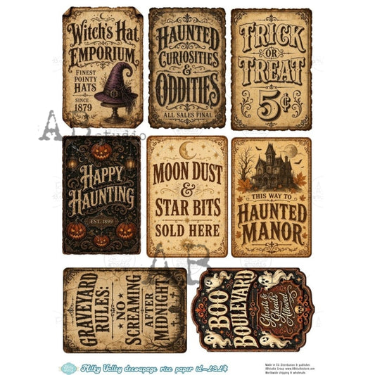 A4 Halloween Apothecary Labels (Milky Valley ID-1314)