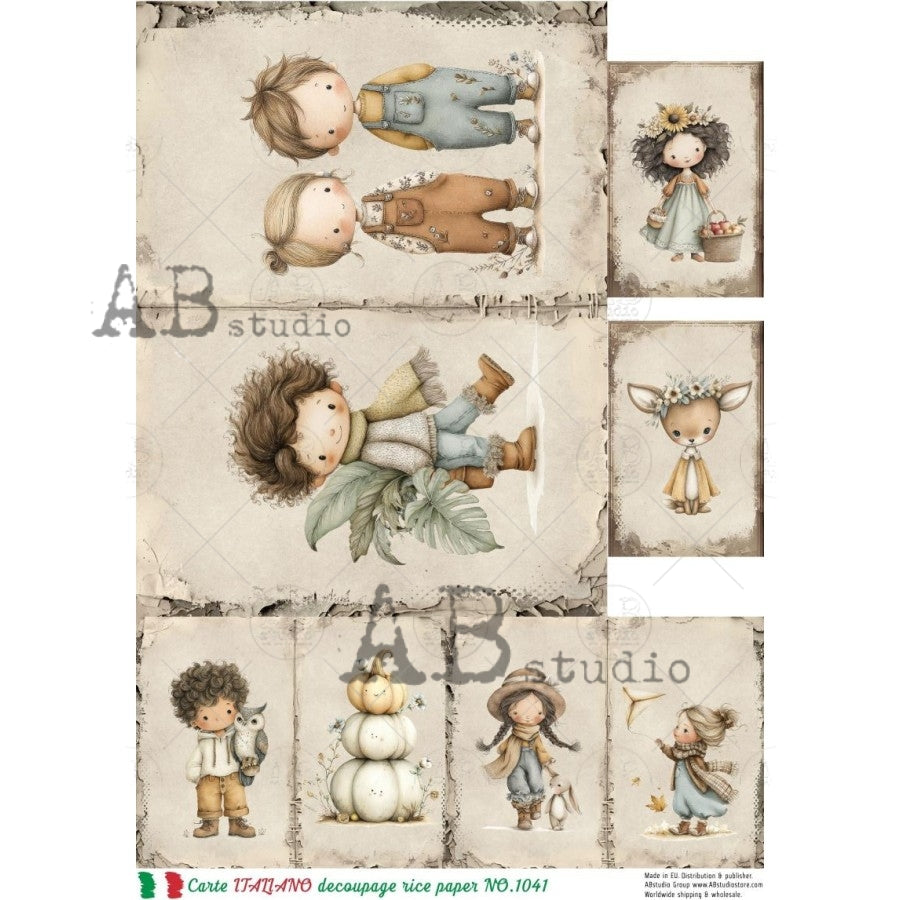 A4 Little Woodland Wanderers (Carte Italiano NO. 1041)