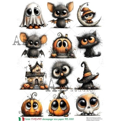 A4 Big-Eyed Halloween Cuties (Carte Italiano NO. 1060)