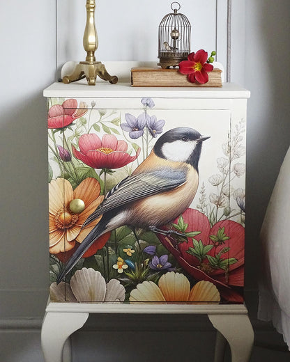 The Friendly Garden - 23.4 x 33.1 A1 Size Decoupage Paper - Mint by Michelle