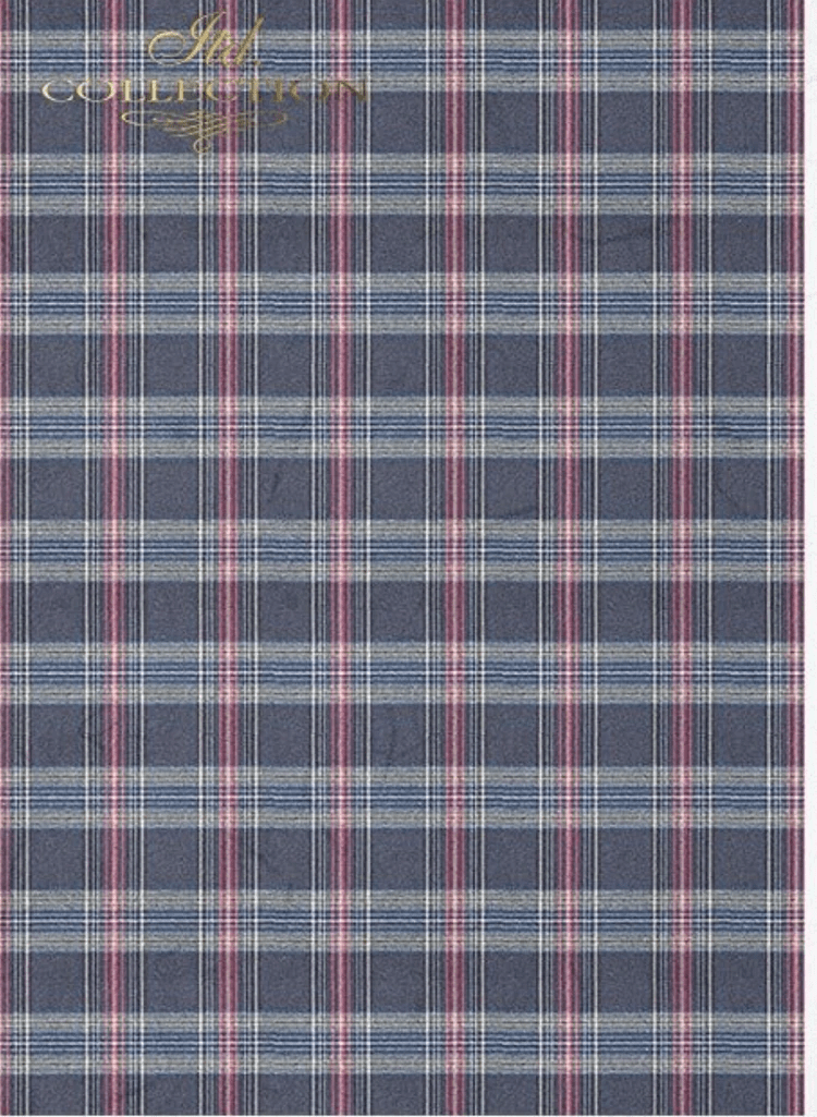 Decoupage Central Decoupage Paper A3 Holiday Plaid Background Decoupage Rice Paper (ITD No. R0488L)