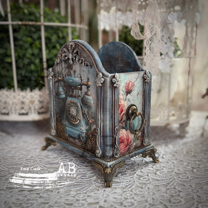 A4 Antique Comforts Decoupage Rice Paper (Le Petit Paris no 472)