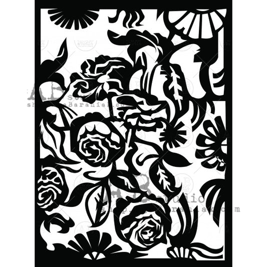 Bold Garden Collage - 6x8 Stencil - ID-131