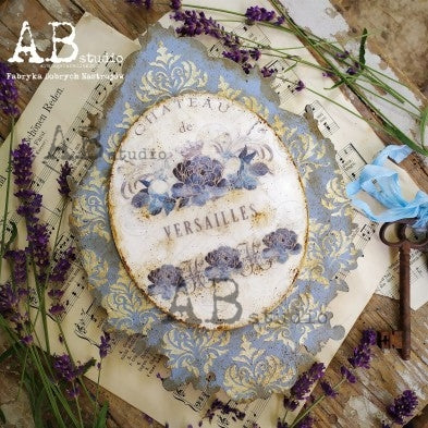 French Romance - 10x7 Stencil - ID-246