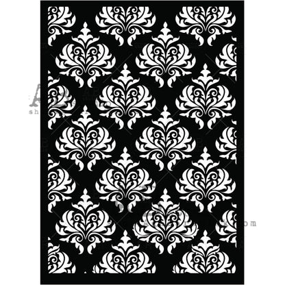 French Romance - 10x7 Stencil - ID-246