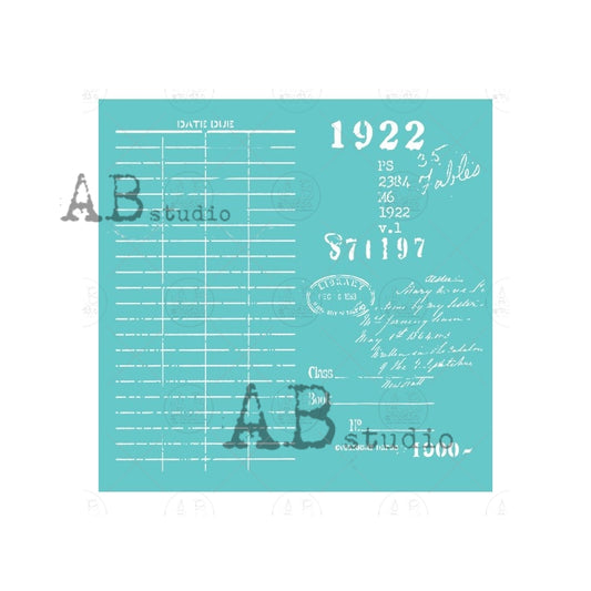 Ledger - 6x6 Stencil - ID-528