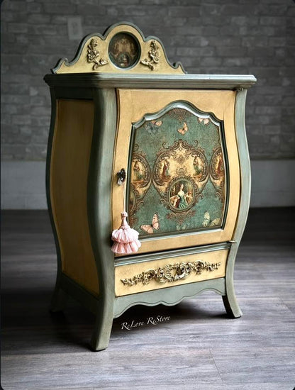 Versailles on Repeat - 23.4" x 33.1" A1 Size Decoupage Paper - Mint by Michelle